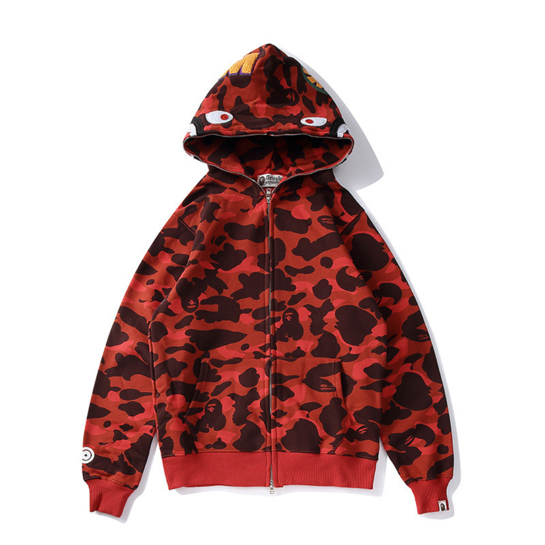 Sweat à Capuche Bape Zippé