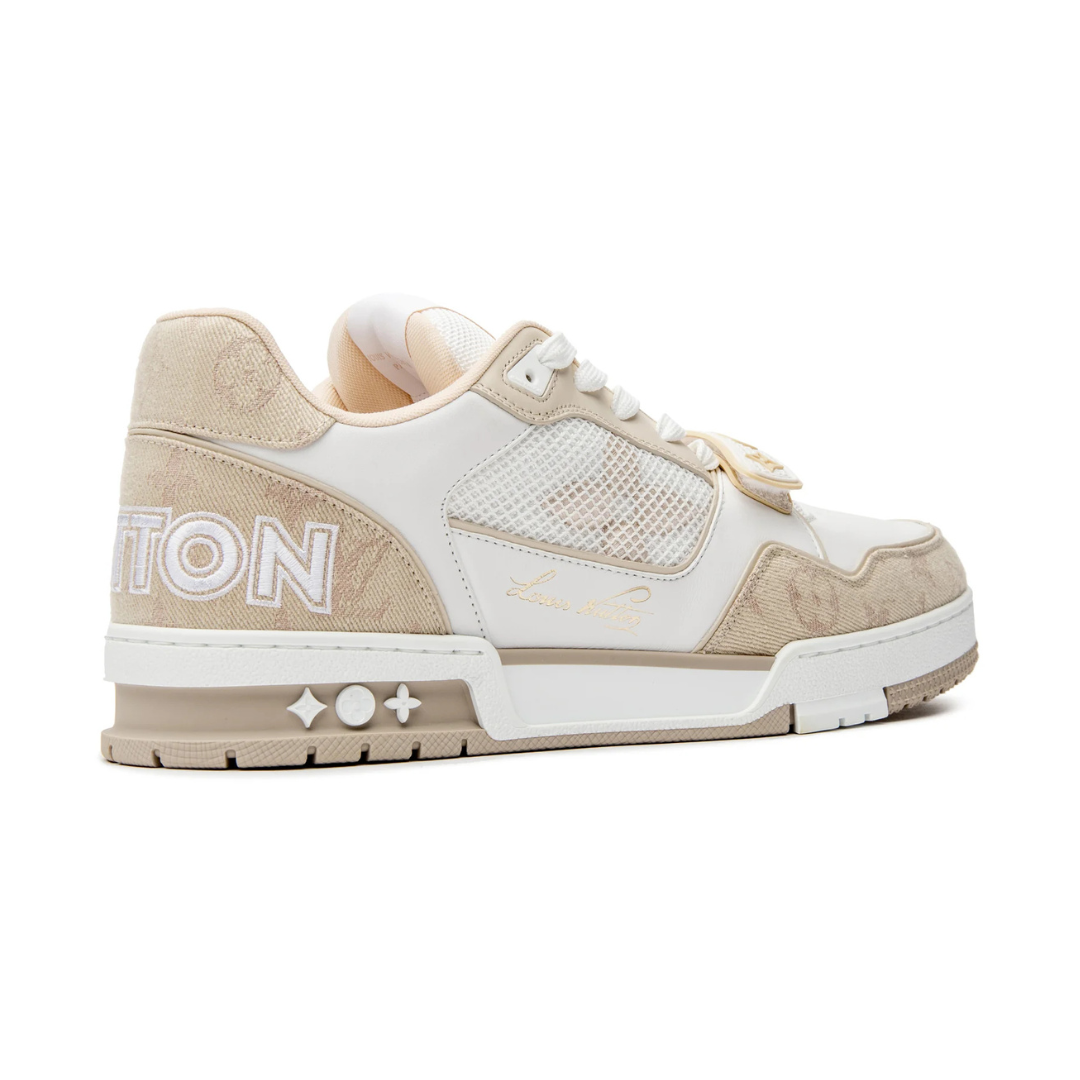 Baskets Monogram Beige Denim