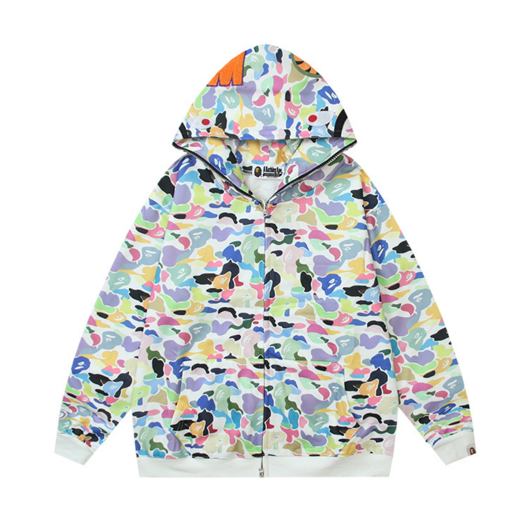 Sweat à Capuche Bape Zippé