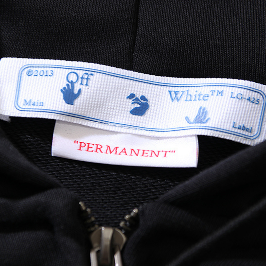 Sweat à Capuche Off-W Monogram Zippé
