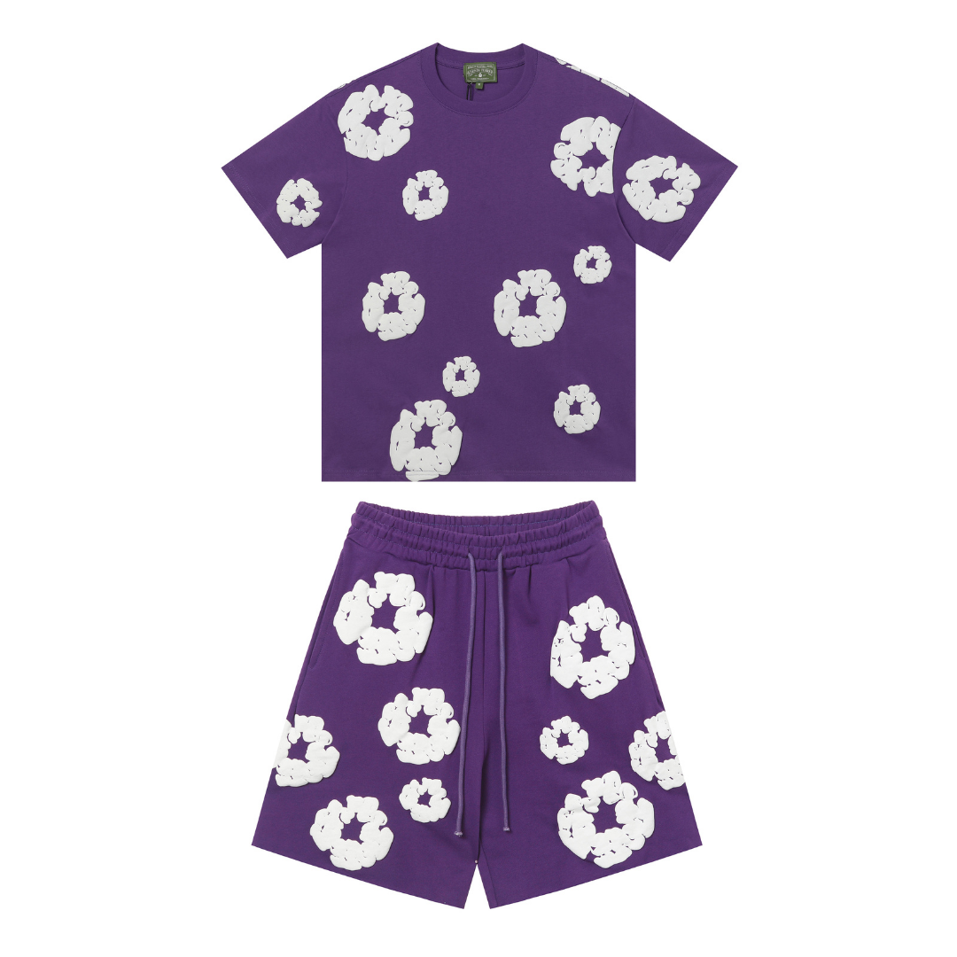 Ensemble Short Denim Trs Violet
