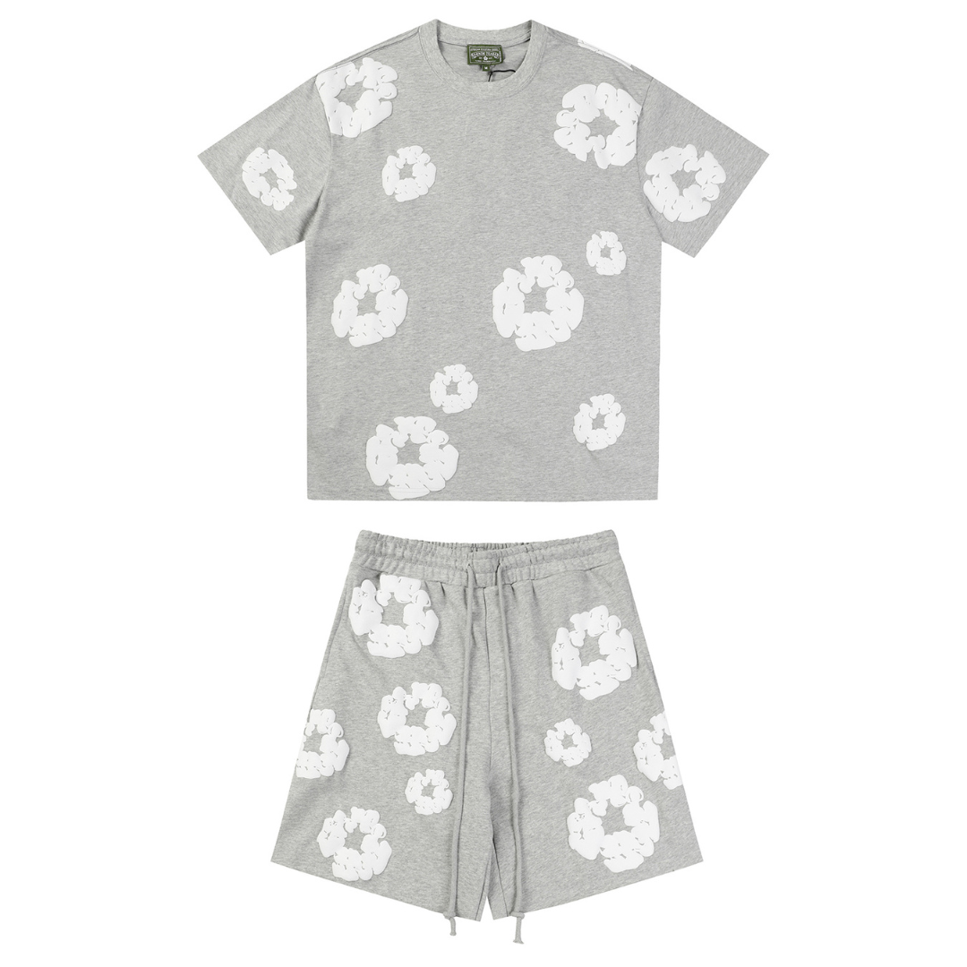 Ensemble Short Denim Trs Gris