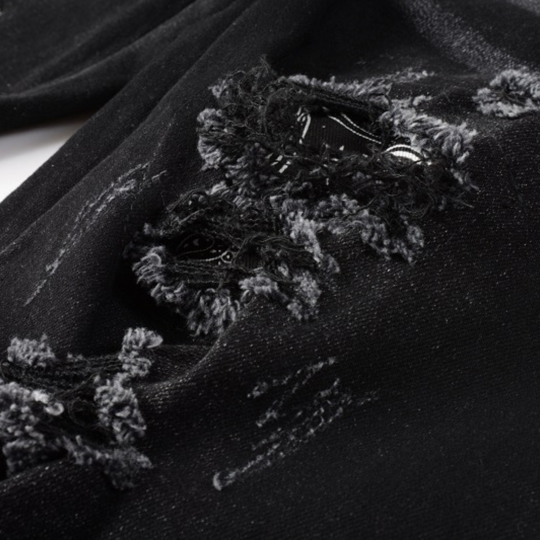 Jean Amr Noir Bandana Camo