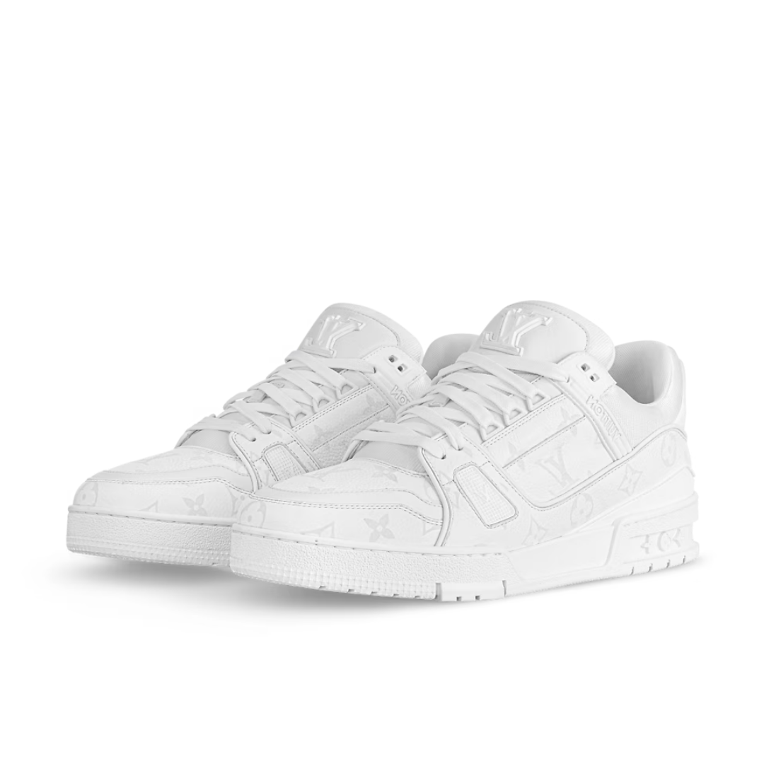 Baskets Monogram Triple Blanc