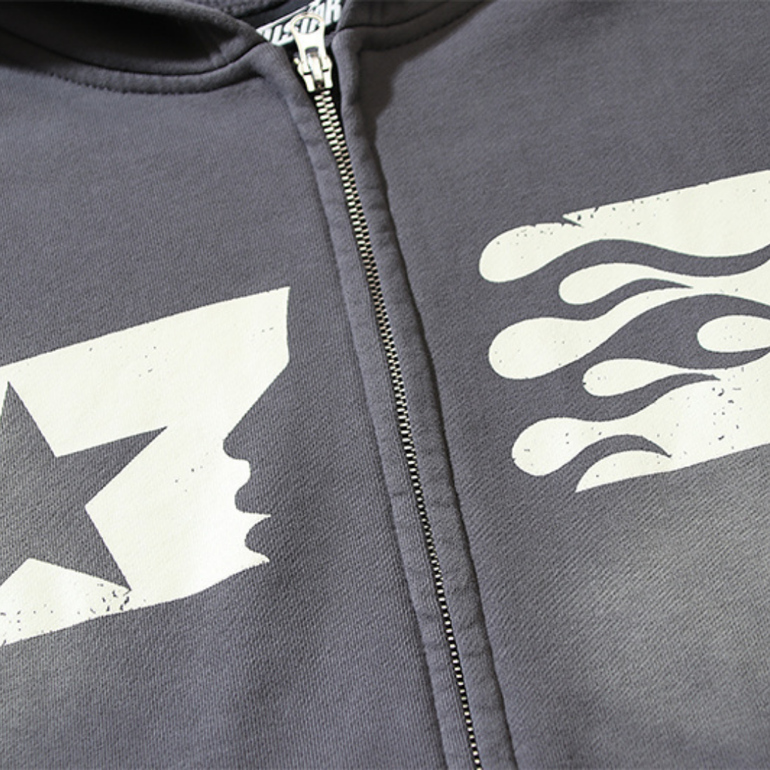 Sweat à Capuche Hell Zippé
