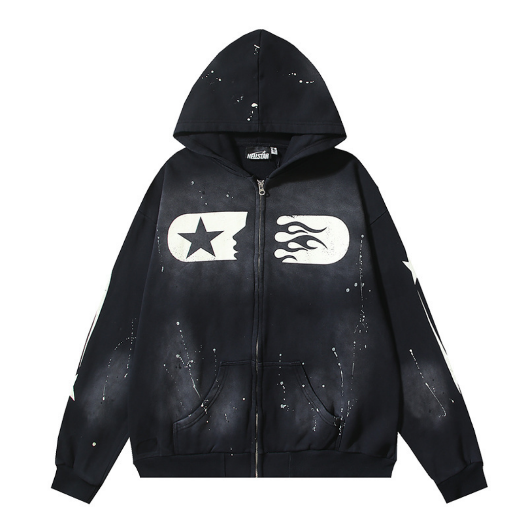 Sweat à Capuche Hell Zippé