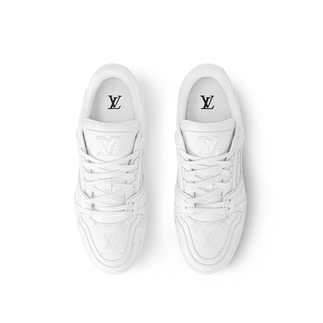 Baskets Monogram Triple Blanc