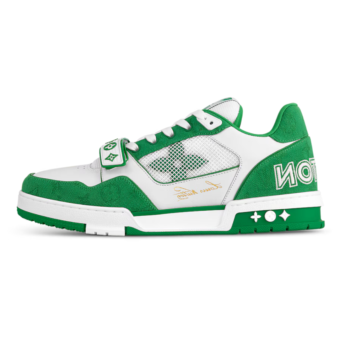 Baskets Monogram Vert Denim