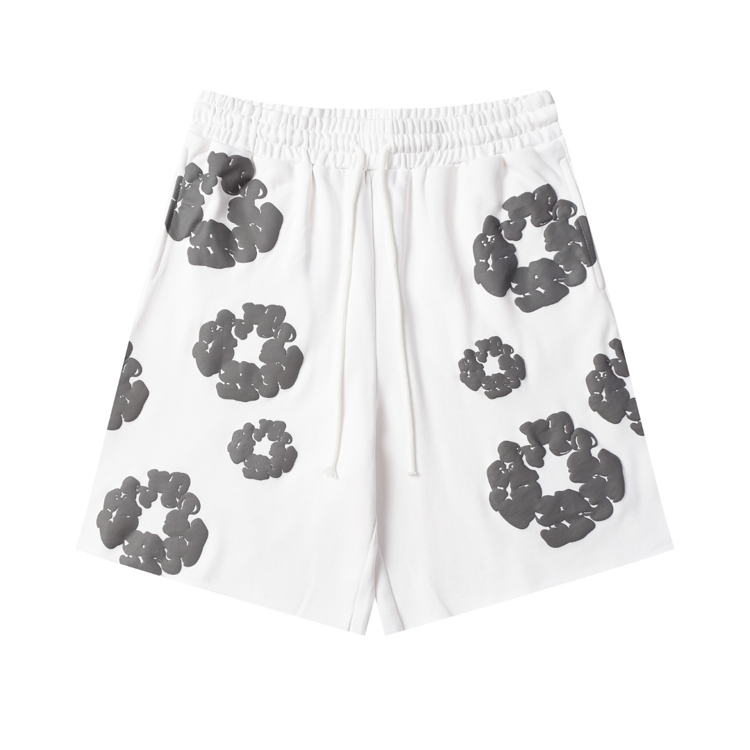 Ensemble Short Denim Trs Blanc Gris