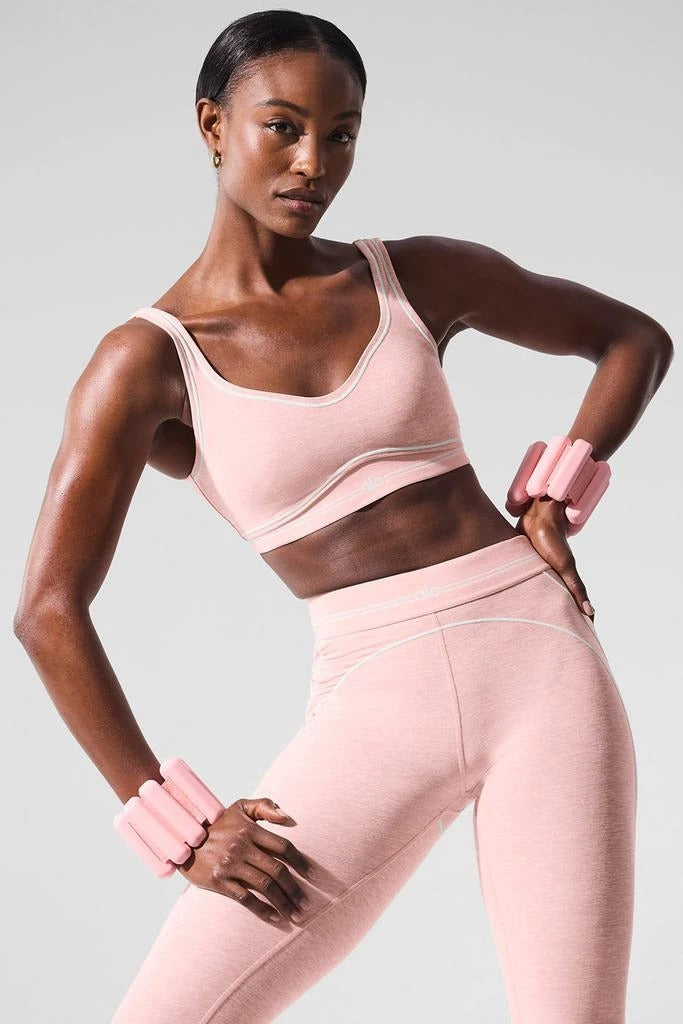 High-Waist Heart Throb Airbrush Pink Quartz Heather Legging
