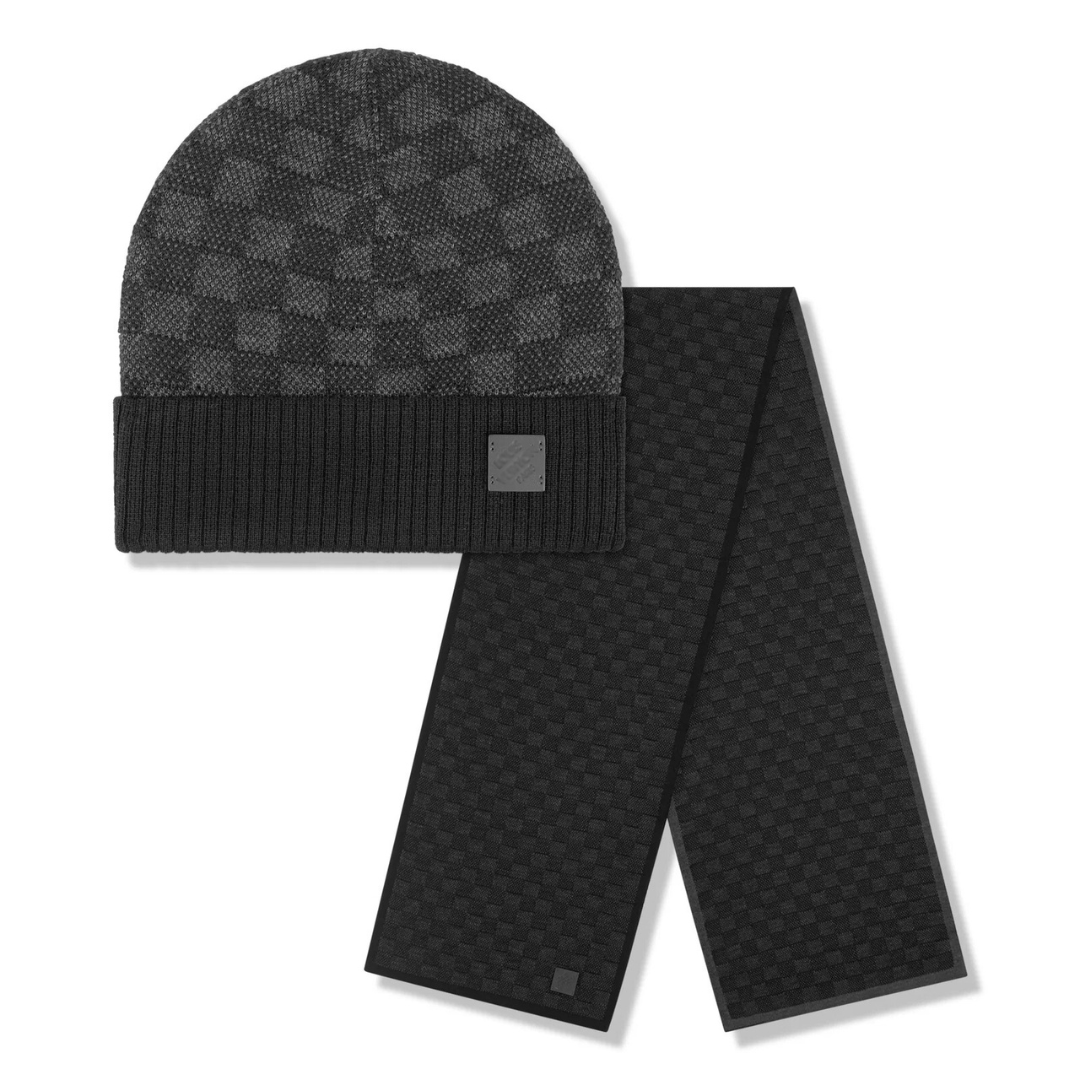Bonnet Monogram Noir Scarf &