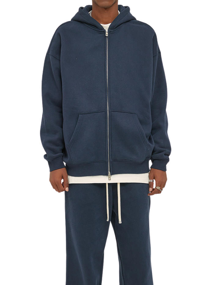 Sweat à Capuche FIVELEAFS Zippé