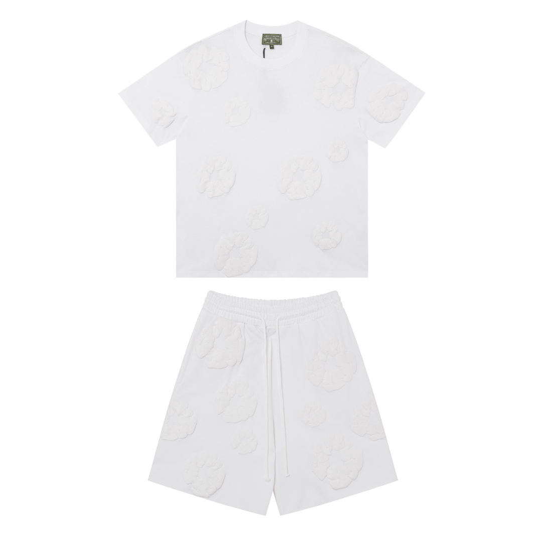 Ensemble Short Denim Trs Triple Blanc