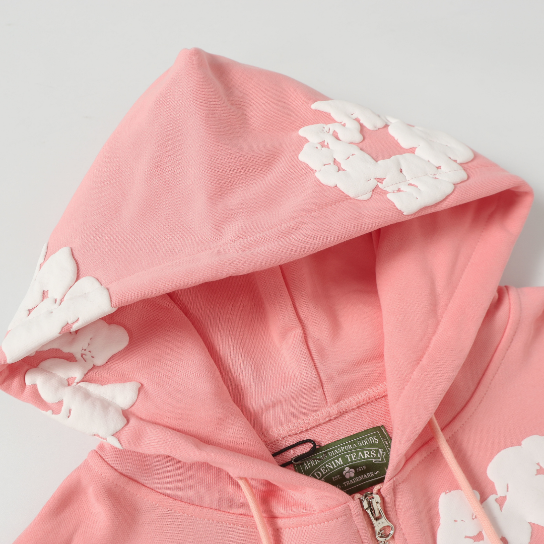 Sweat à Capuche Denim Trs Zippé