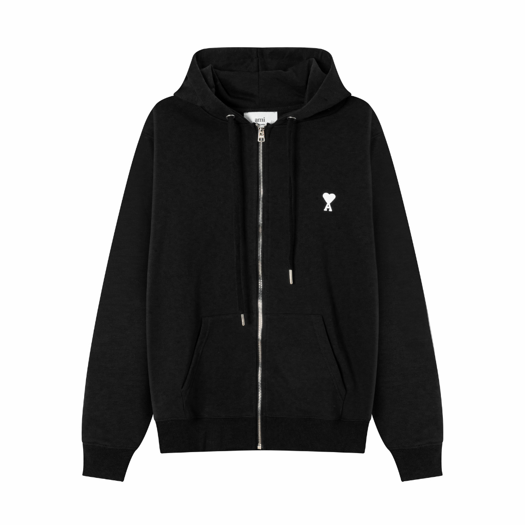 Sweat à Capuche Ami Zippé