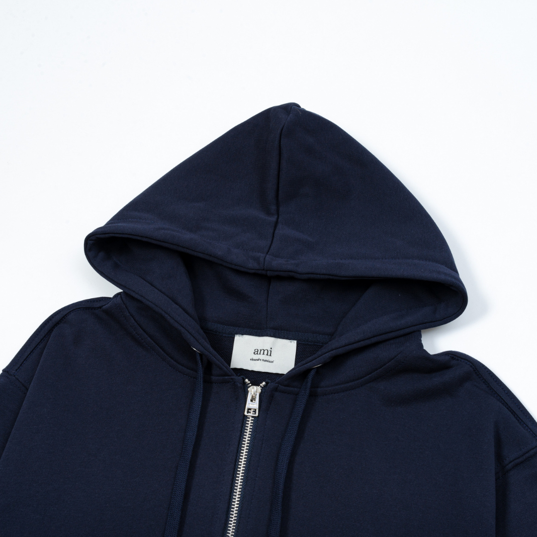 Sweat à Capuche Ami Zippé