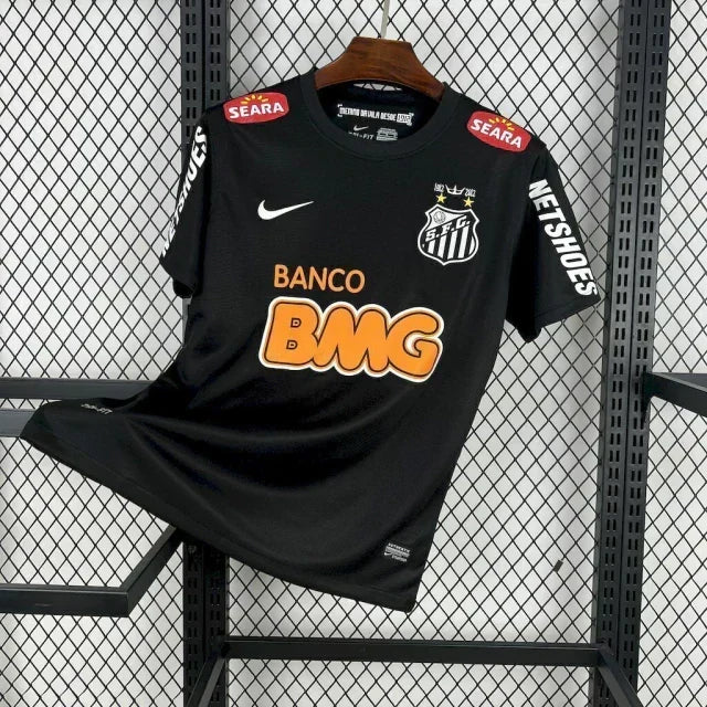 Maillot 2012 Retro Santos Home Jersey Noir Limited
