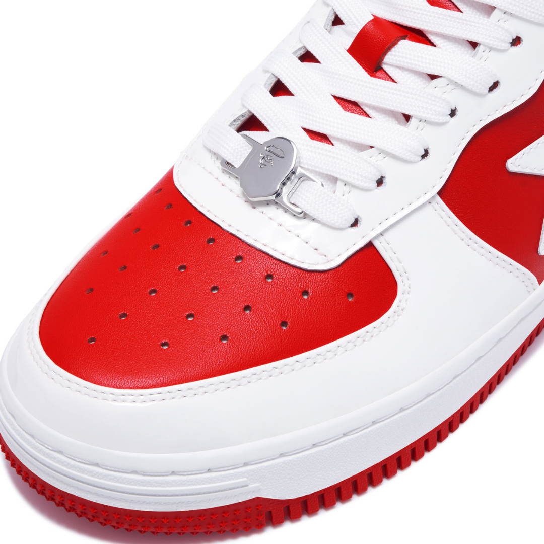Bape Bapesta Blanc Rouge