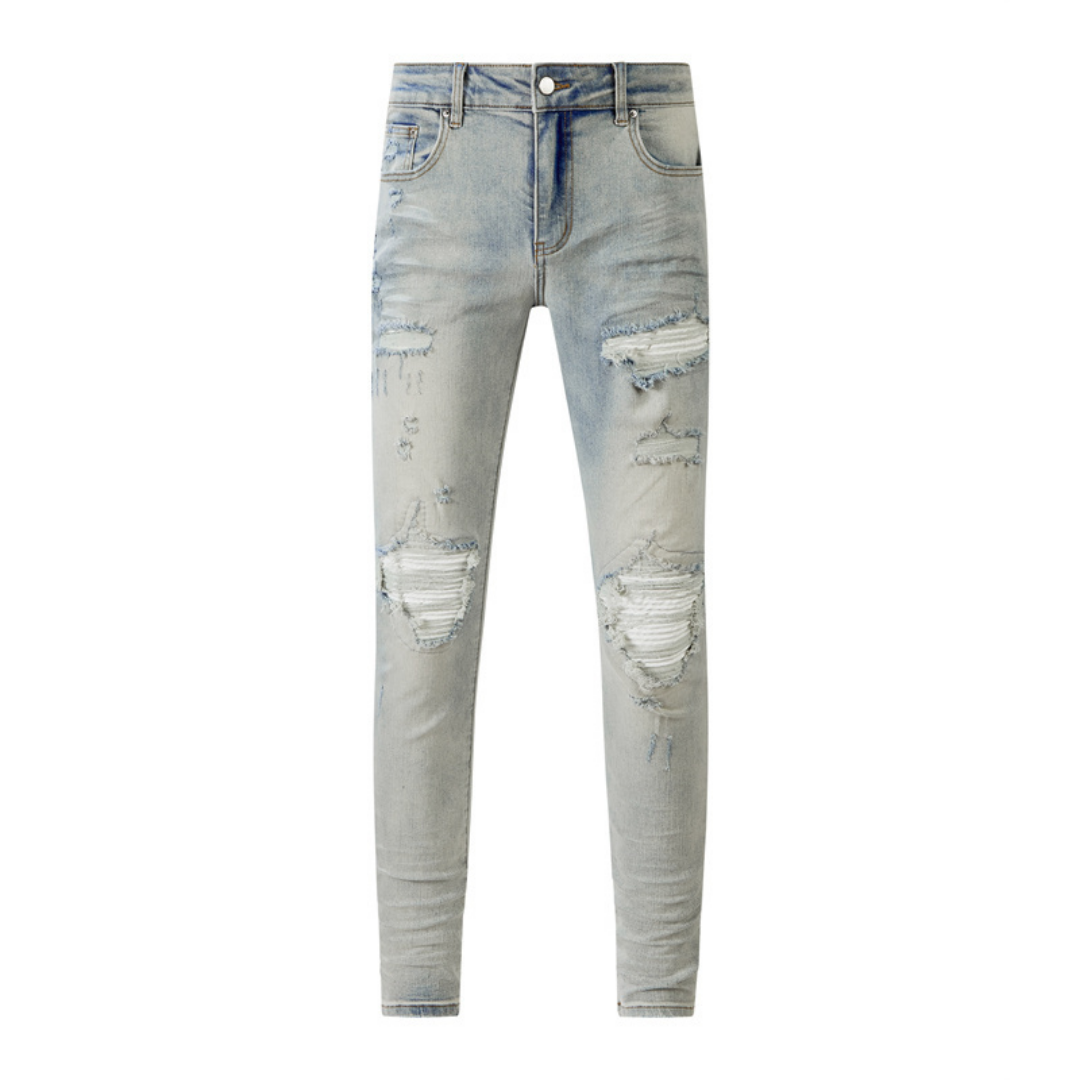 Jean Amr Patch Déchiré Bleu