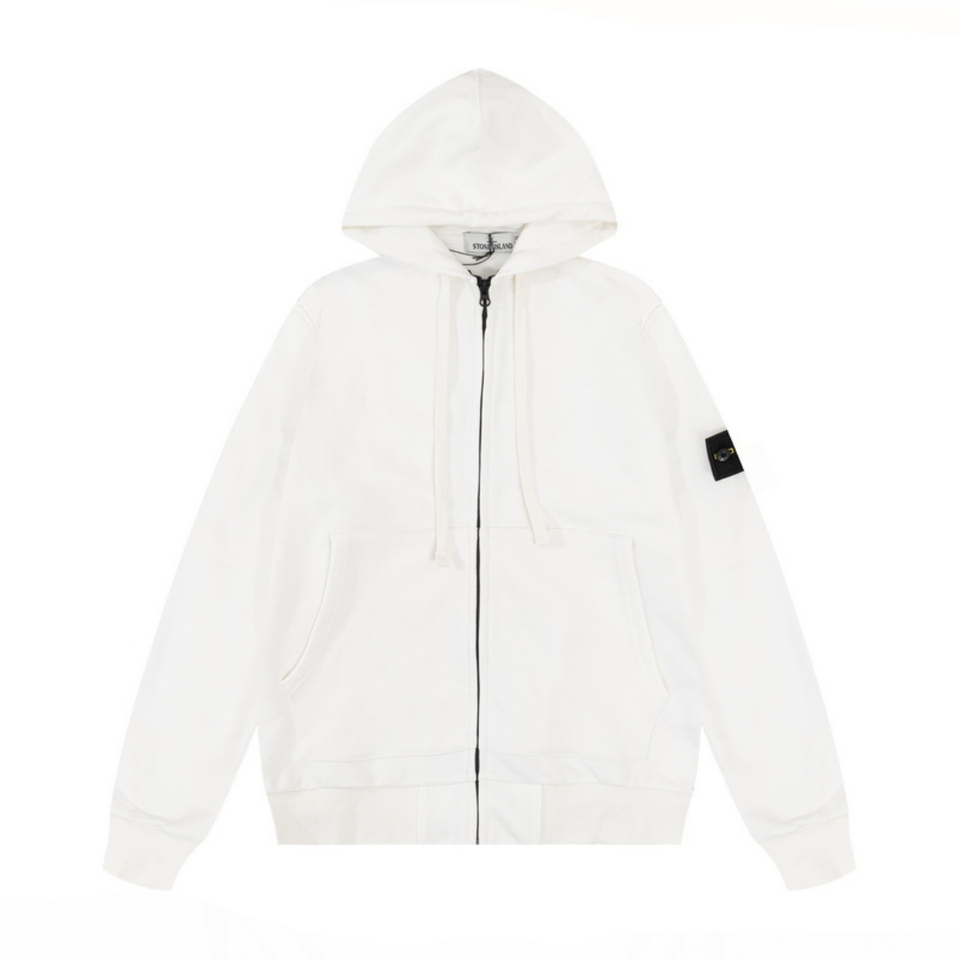 Sweat à Capuche Monogram Zippé