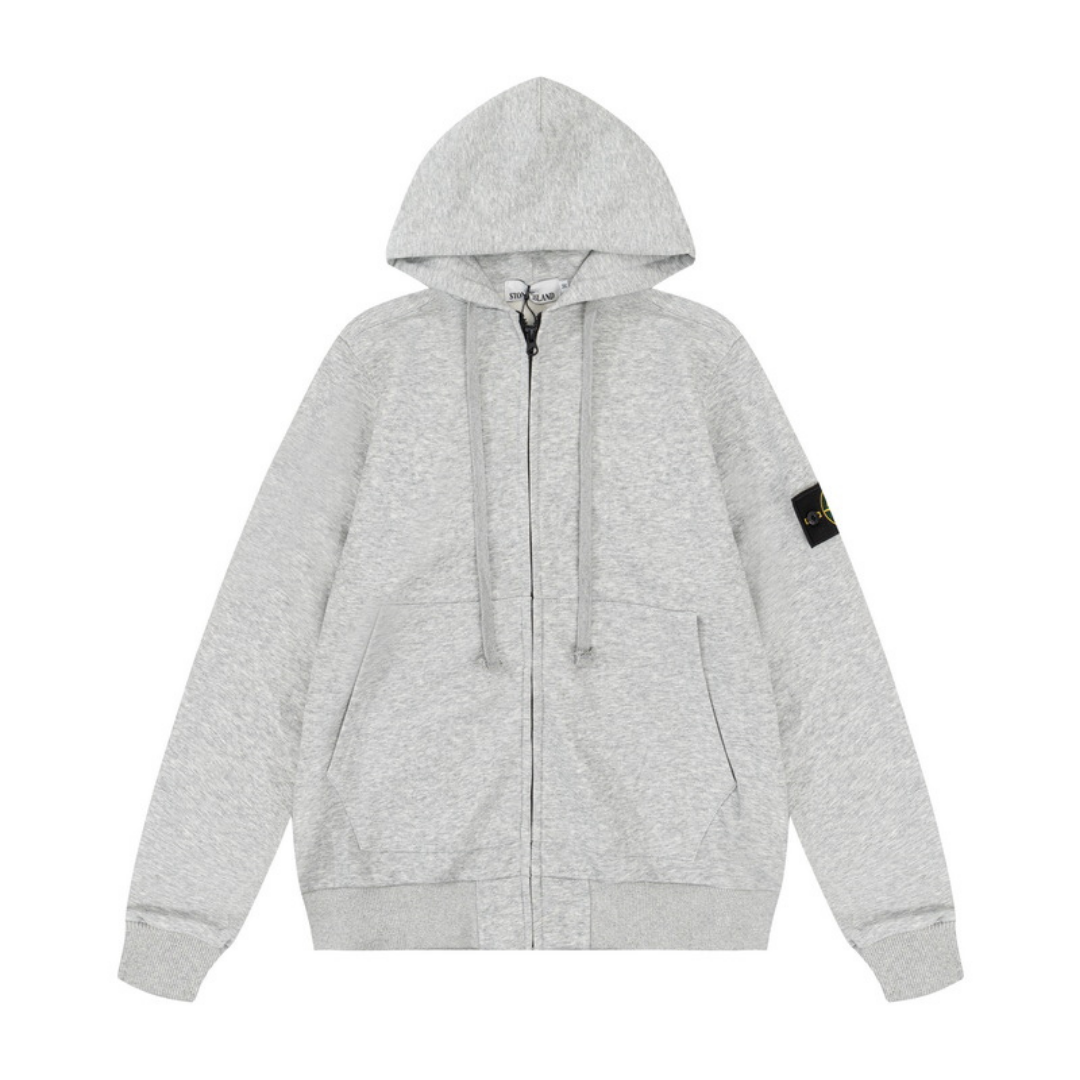 Sweat à Capuche Monogram Zippé