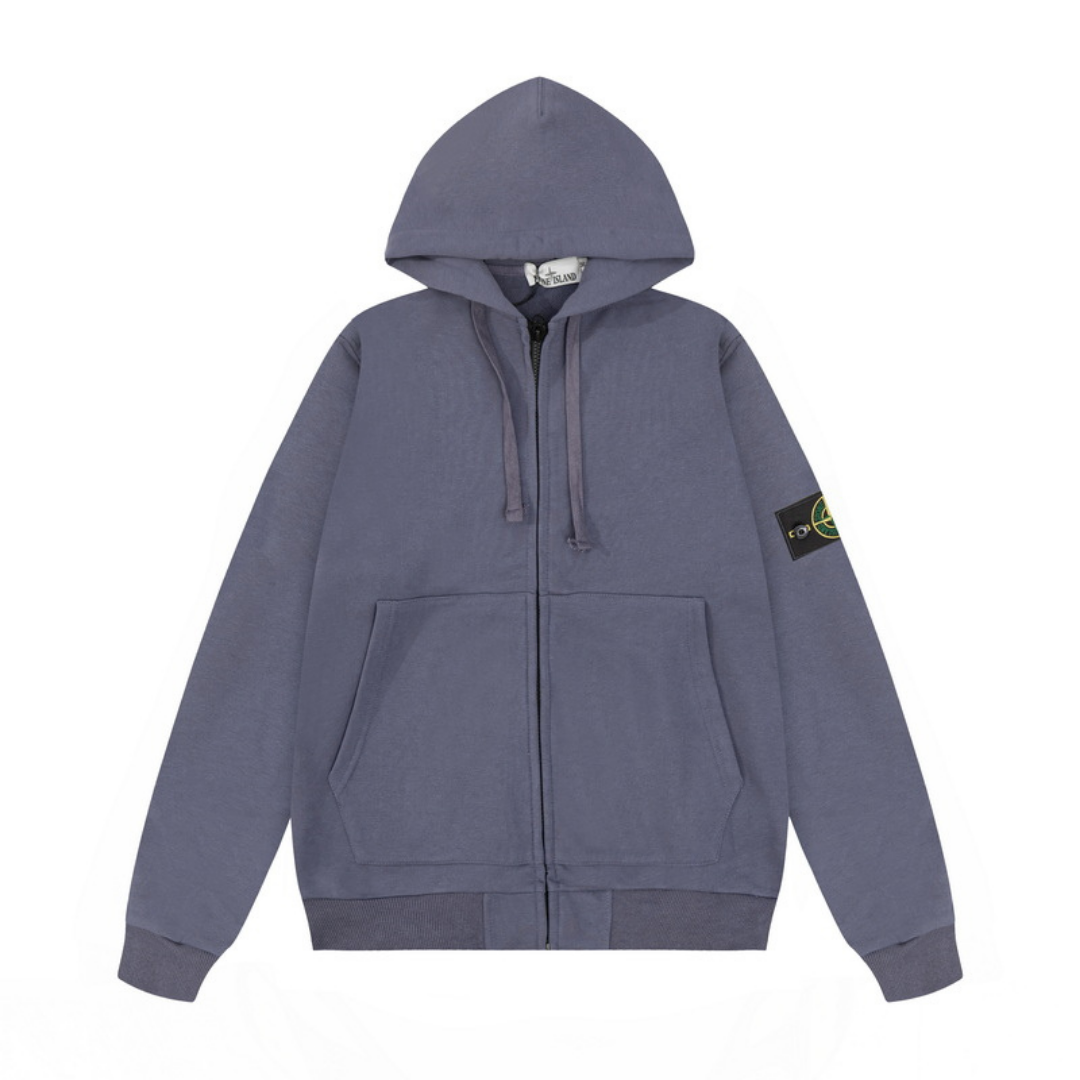 Sweat à Capuche Monogram Zippé