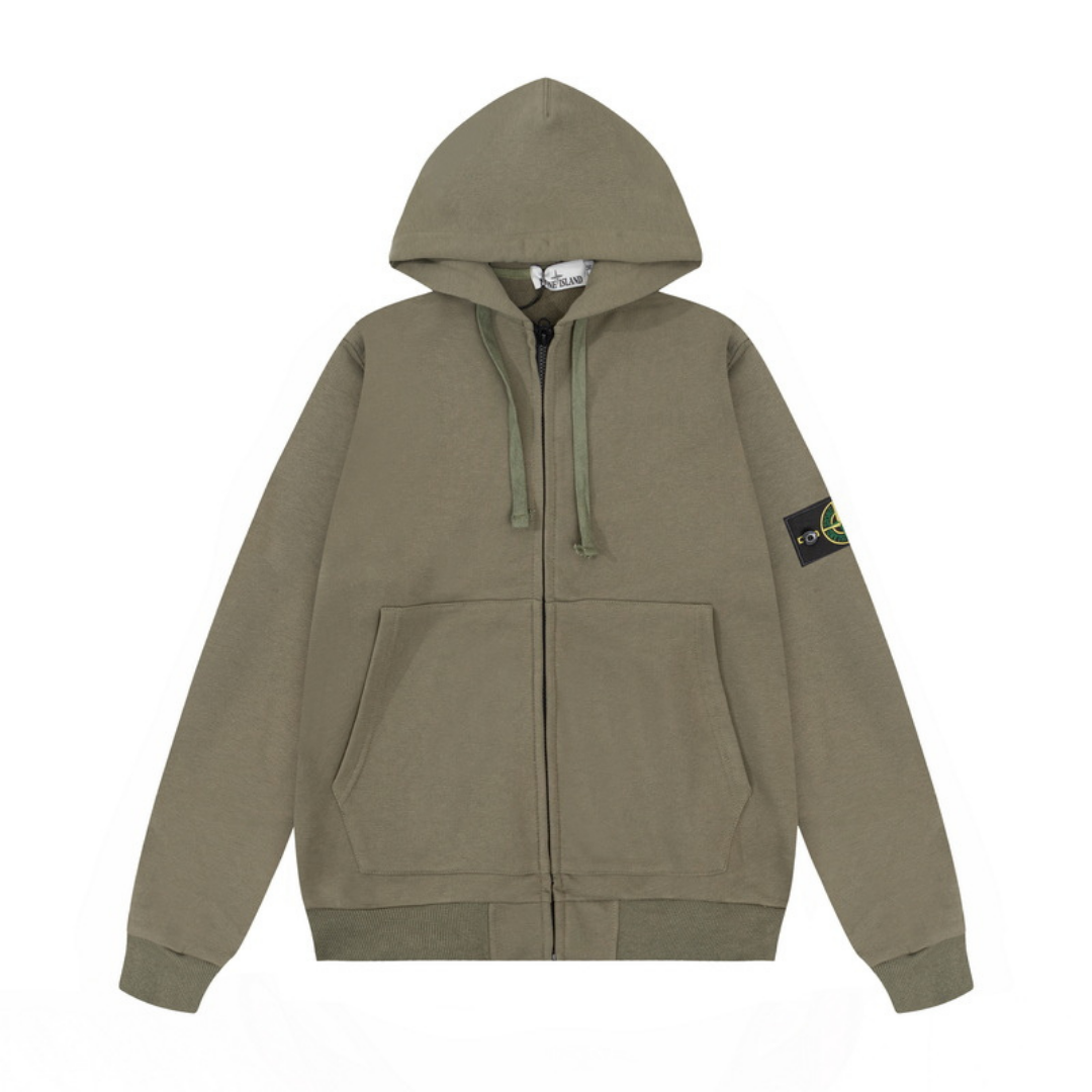 Sweat à Capuche Monogram Zippé