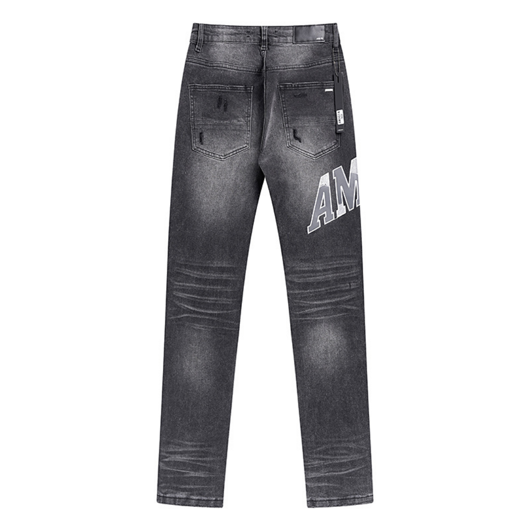 Jean Amr Gris Staggered Logo