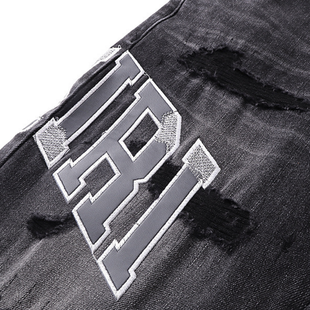 Jean Amr Gris Staggered Logo
