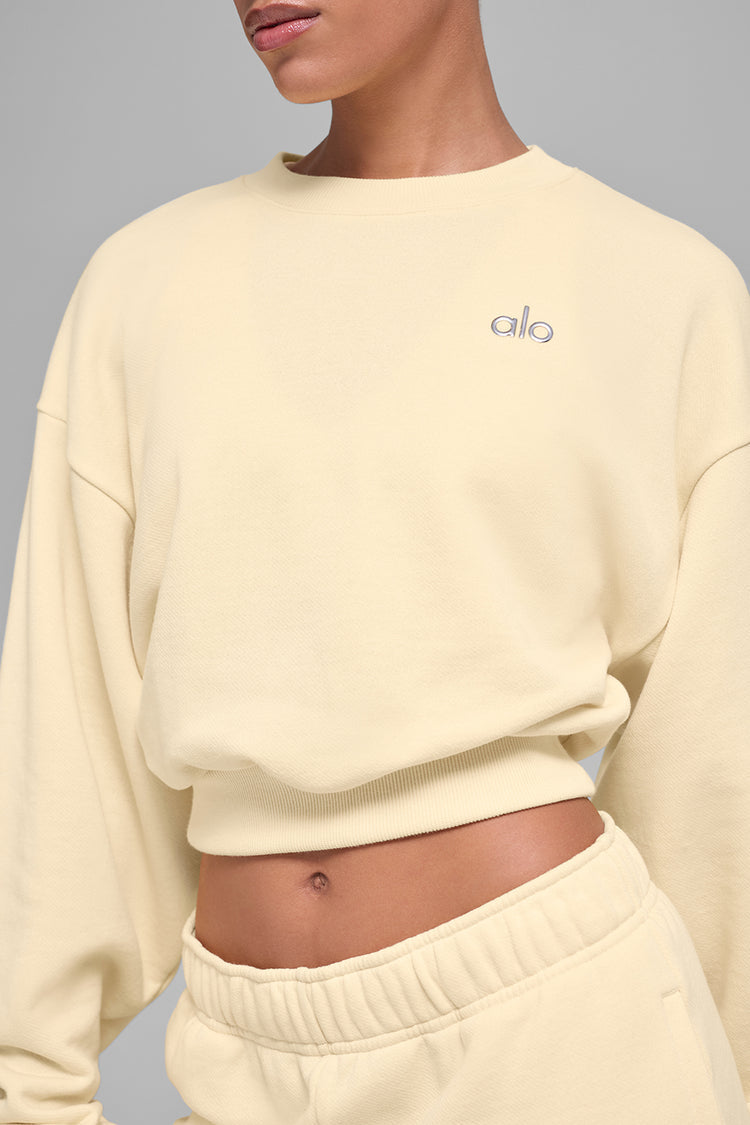 Accolade Cropped Crewneck Sweater