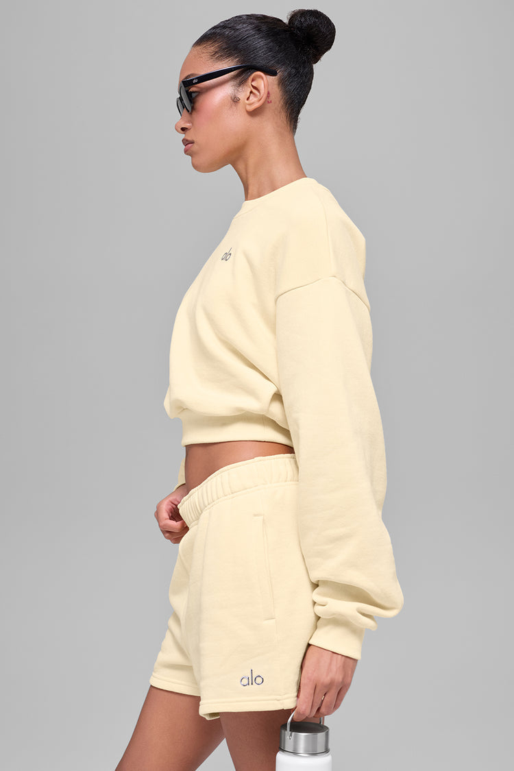 Accolade Cropped Crewneck Sweater