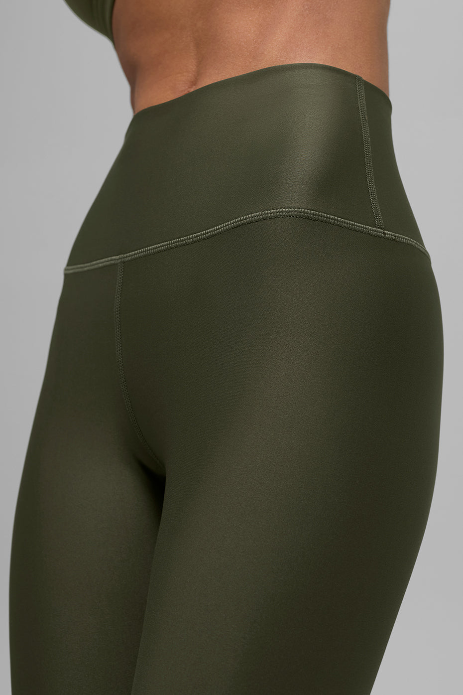 Airbrush 7/8 Olive Green Legging