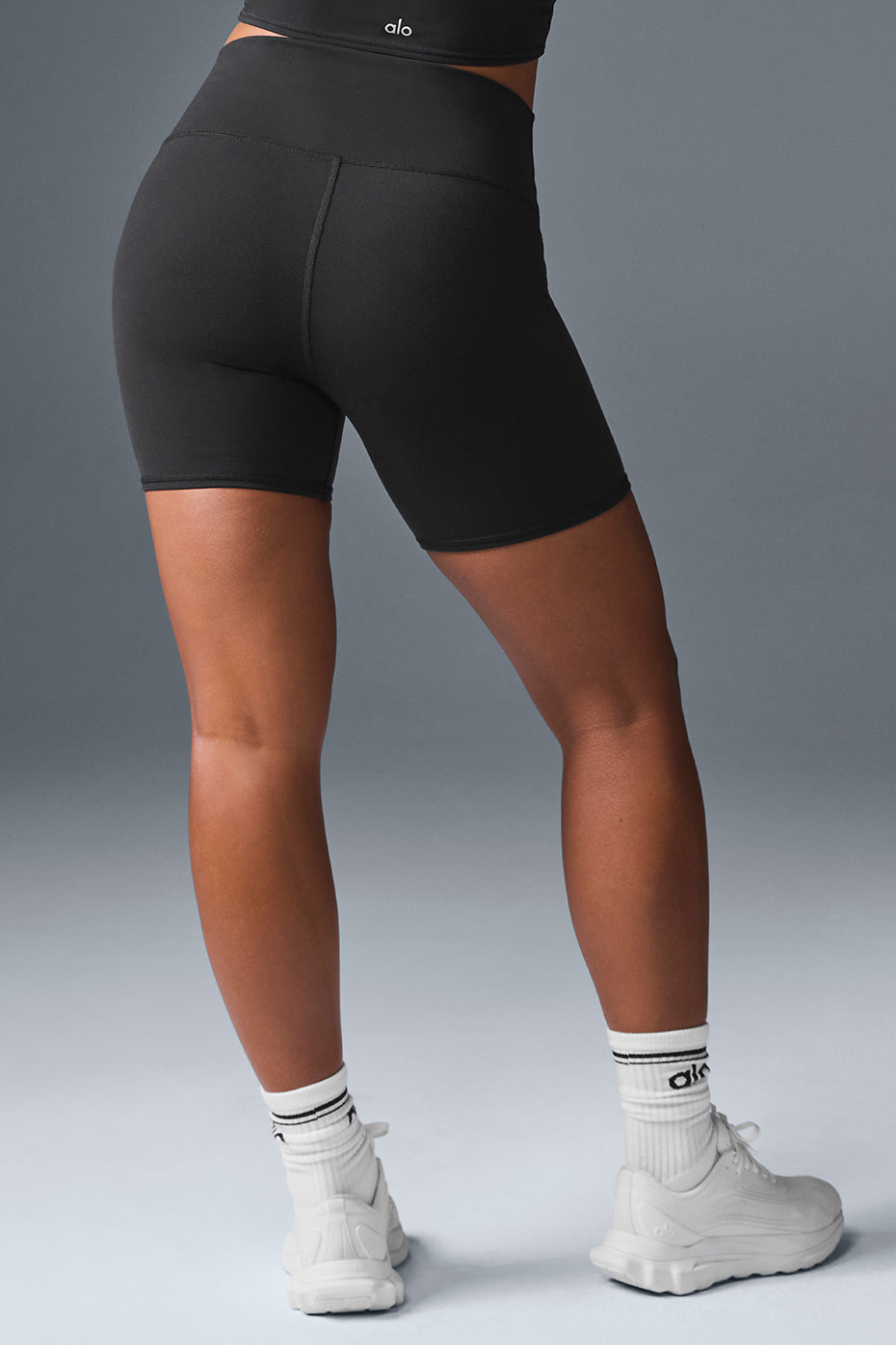 Biker High-Waist Airbrush 5" Short
