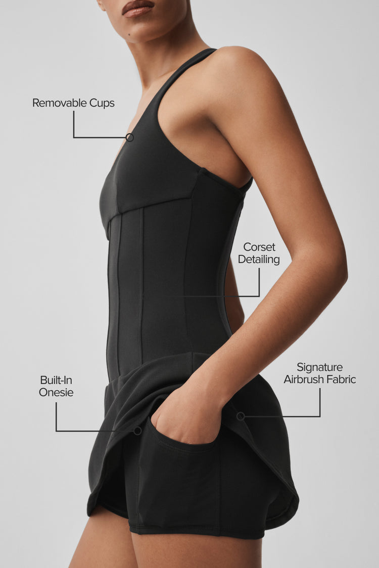 Tennis Airbrush Sparks Fly Corset Dress