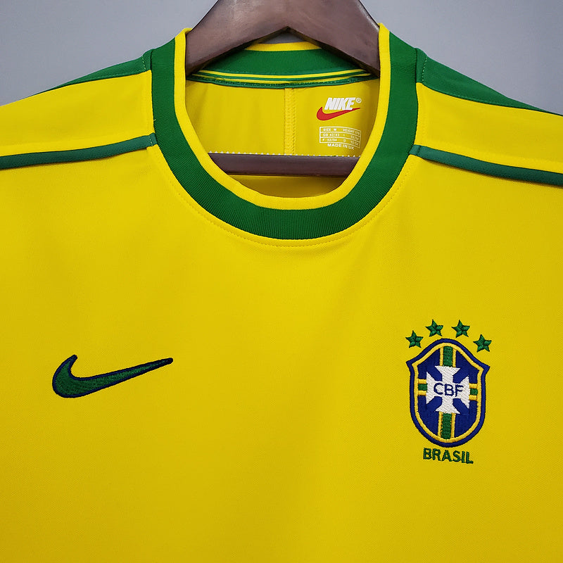 Maillot 1998 Retro Brazil Home