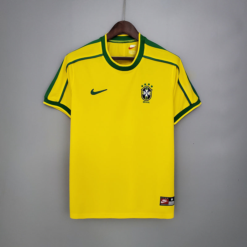 Maillot 1998 Retro Brazil Home