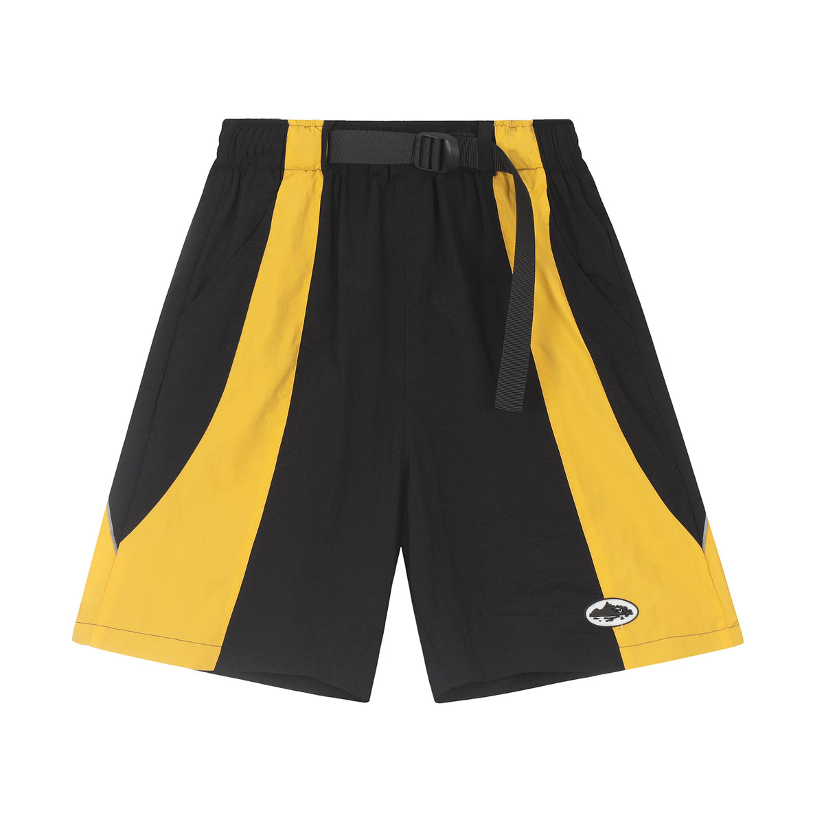 Short Cargo Jaune Noir