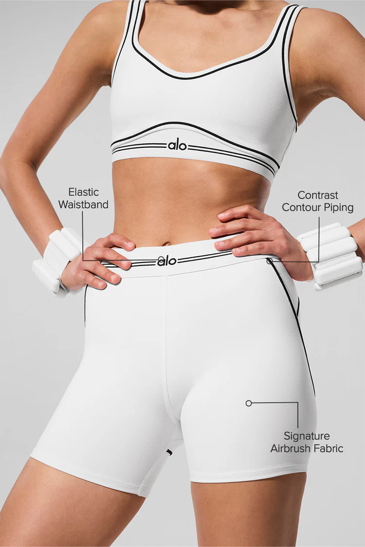 Airbrush Heart Throb High-Waist 4" Short