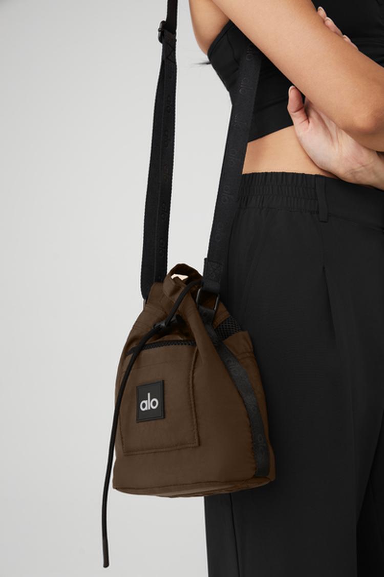 Crossbody Bucket Espresso Bag