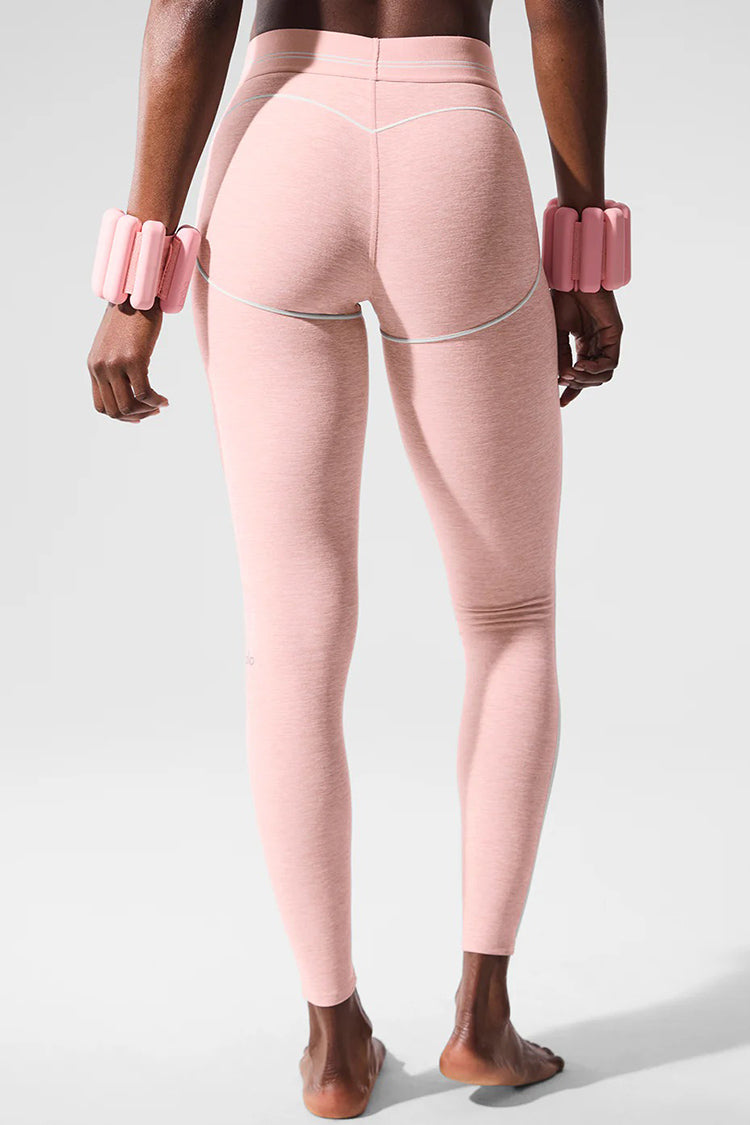 High-Waist Heart Throb Airbrush Pink Quartz Heather Legging