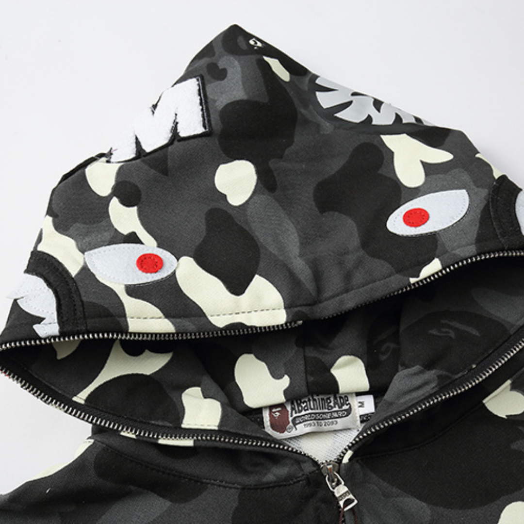 Sweat à Capuche Bape Zippé