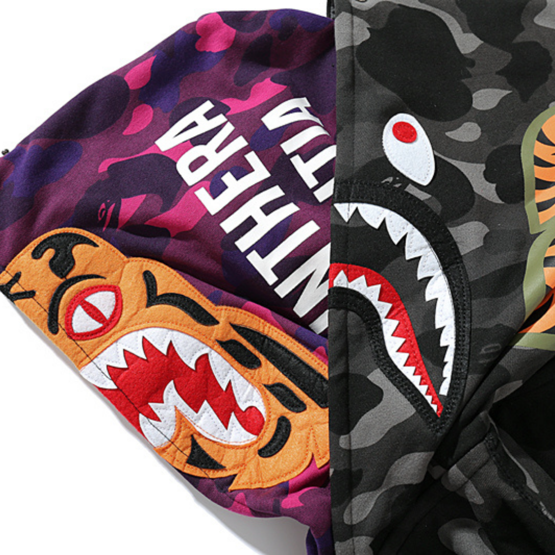 Sweat à Capuche Bape Zippé
