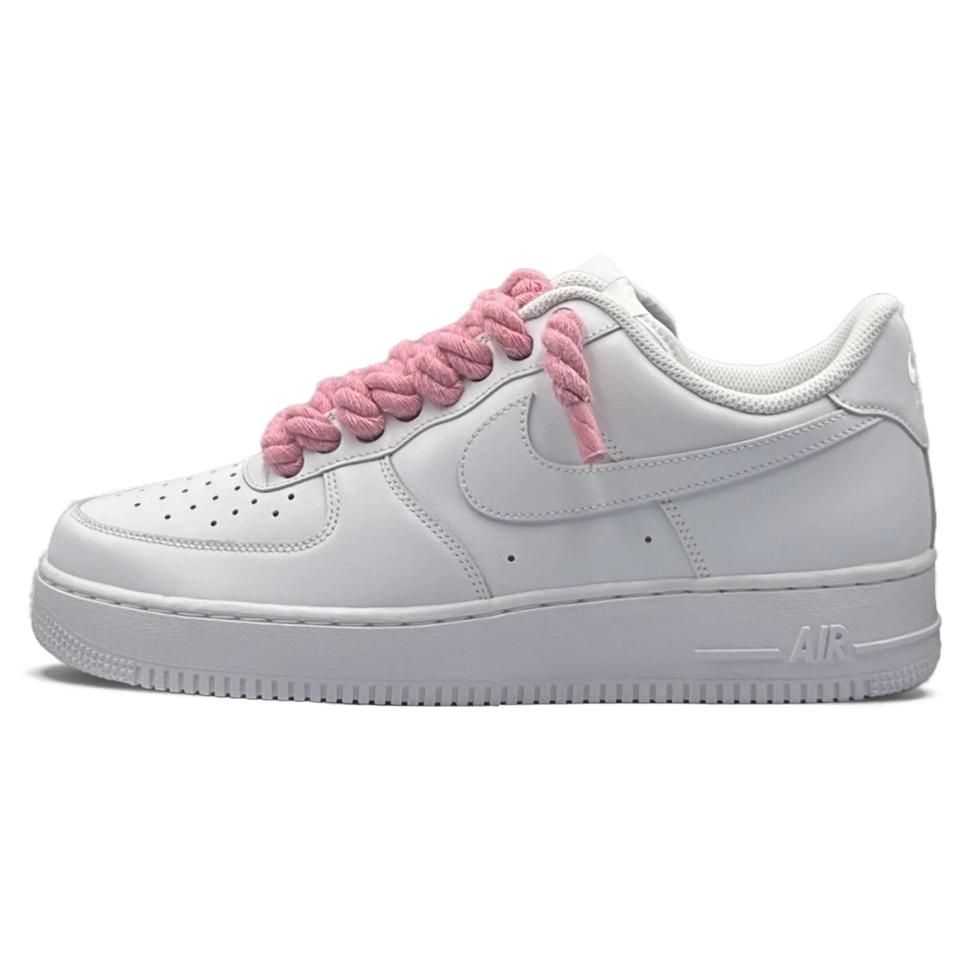 AF1 Blanc Rose Rope Laces
