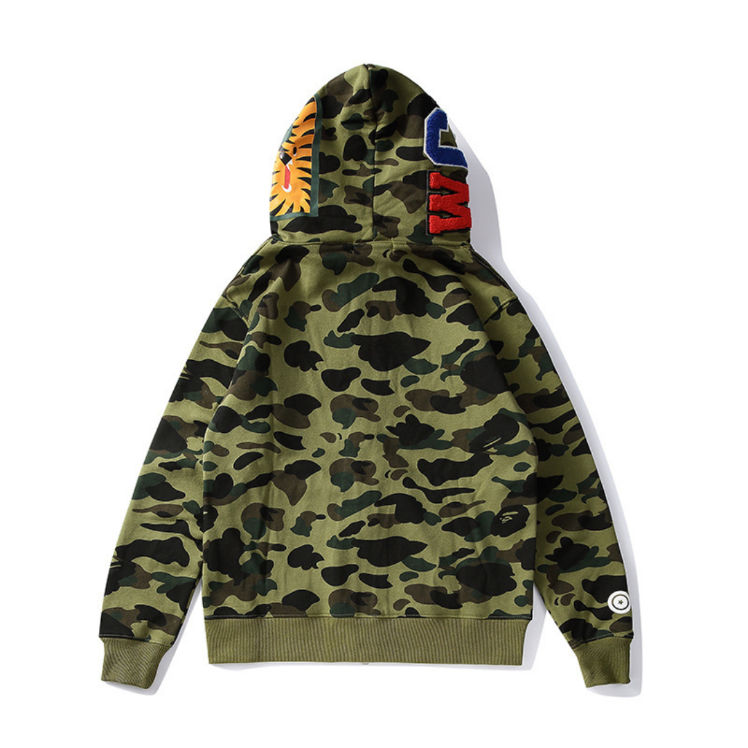 Sweat à Capuche Bape Zippé