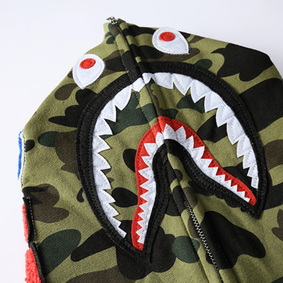 Sweat à Capuche Bape Zippé