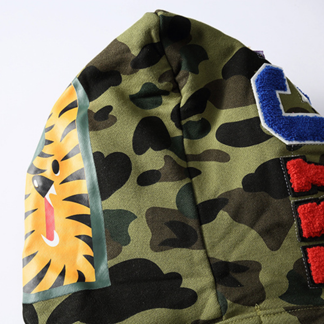 Sweat à Capuche Bape Zippé