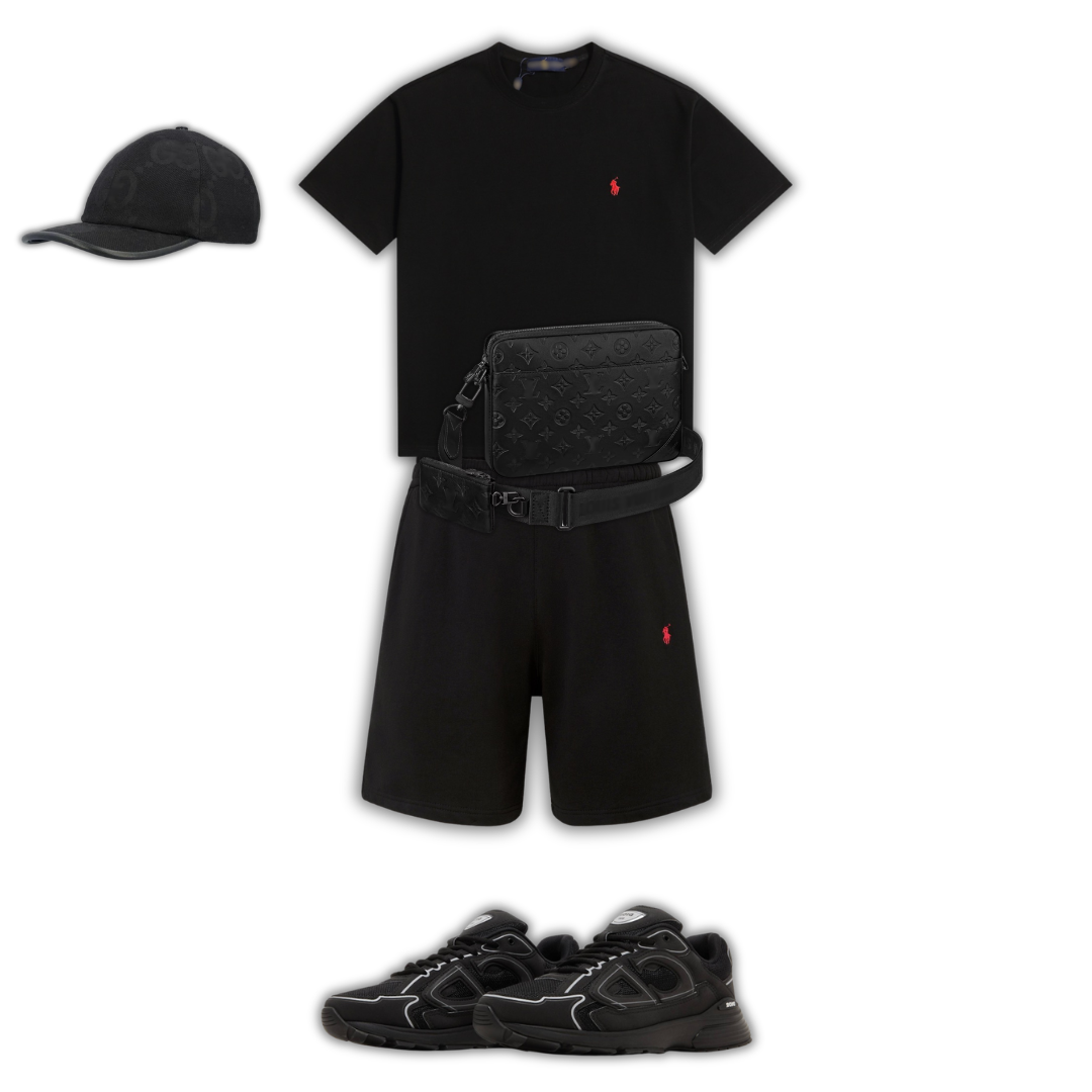 Lunettes de Soleil Outfit BB + Bag + Cap + + Sneakers