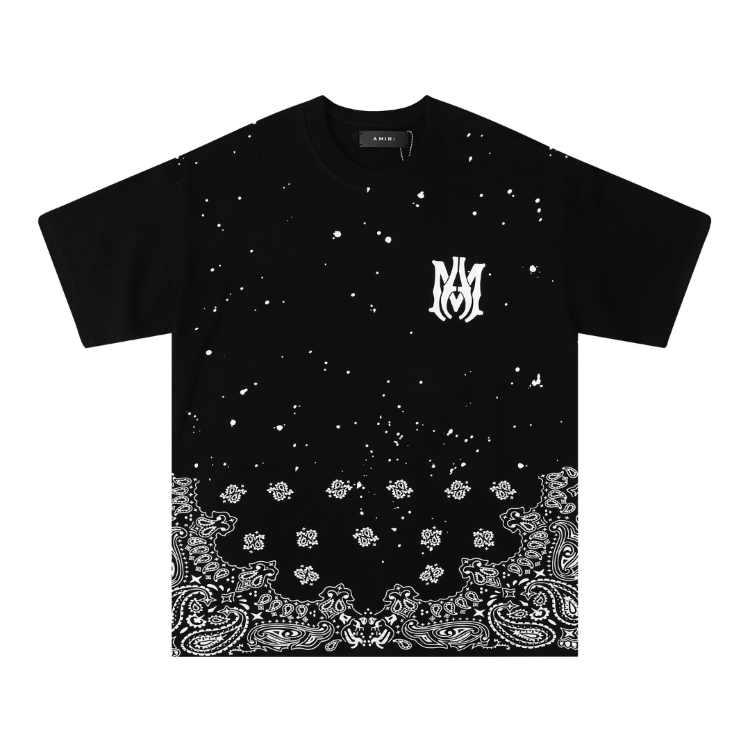 T-Shirt Amr Bandana Bleach Paint Splatter