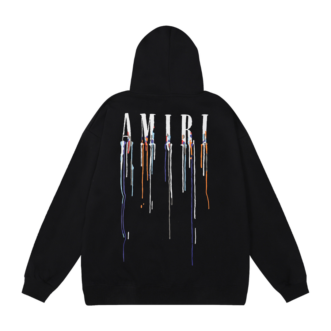 Sweat à Capuche Amr Paint Drip