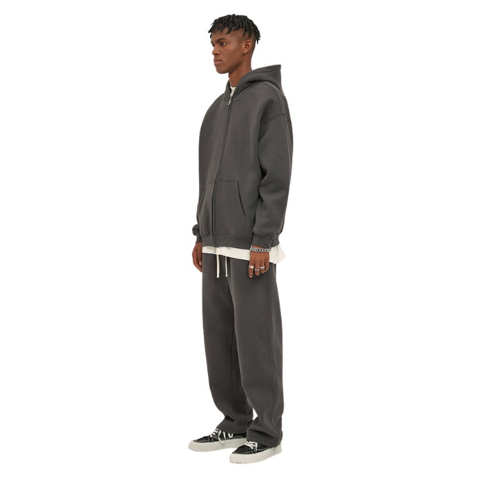 Sweat à Capuche FIVELEAFS Zippé